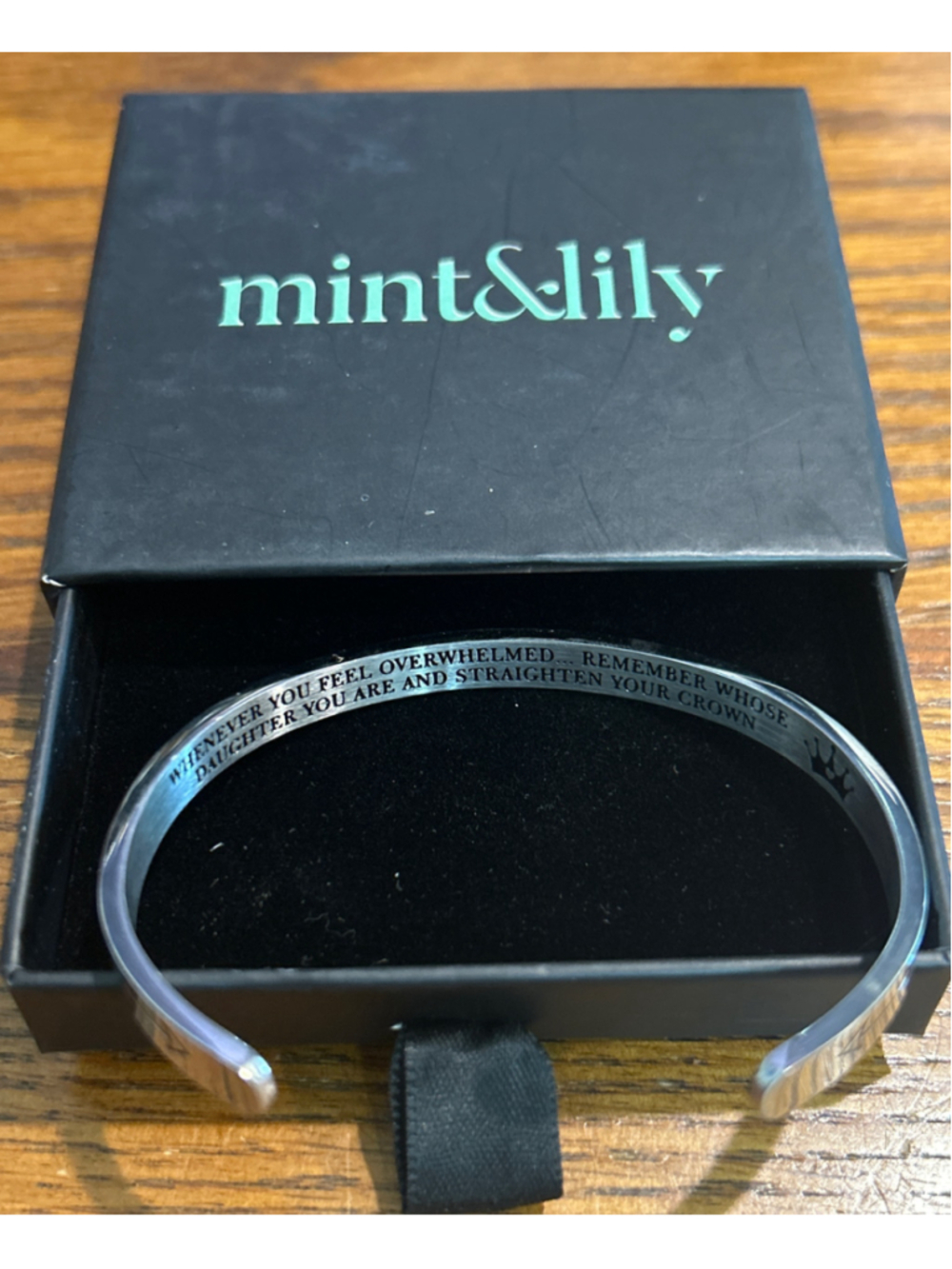 Women's mint&lily Silver Cuff Bracelet One Size for daughter